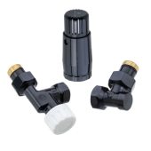 Комплект аксиальный Schlosser DN15 GZ 1/2 GW 1/2 с головкой Мини M301,5 Ral 9005 602200126 Ral 9005