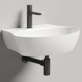 Salini Alda Wall 02 Раковина 58х45х15cм, с 1 отв., сифон, слив-пер, мат-л: S-Stone, цвет: белый матовый. 140321M