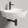 Salini Alda Wall 02 Раковина 58х45х15cм, с 1 отв., сифон, слив-пер, мат-л: S-Stone, цвет: белый матовый. 140321M