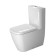Duravit Happy D2 Унитаз напольный, 36,5х63 см,, с бачком 6 л , механизмом цвет хром, с креплением, двойного смыва подключение снизу слева, цвет: белый. 2134090000, 0934000005