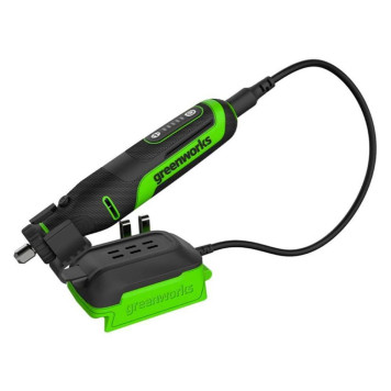 Гравер аккумуляторный Greenworks G24RT 24V (без АКБ и ЗУ)+комплект оснастки (52шт.)
