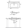 Kerasan Waldorf Раковина 120х55 см, 1 отв., керамическая, цвет: белый/золото