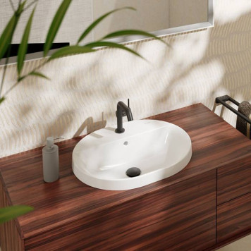 Hansgrohe Xuniva U Раковина 55х45см., 1 отв., встраиваемая, цвет: белый. 60161450-2