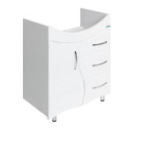 ЛИРА Тумба напольная 611х720х336, бел (подходит умывальник мебельный Лагуна 65) LRSACW65015F1