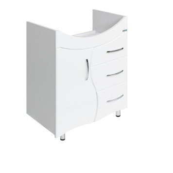 ЛИРА Тумба напольная 611х720х336, бел (подходит умывальник мебельный Лагуна 65) LRSACW65015F1