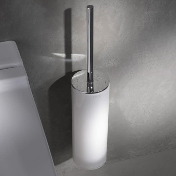 11564009000 EDITION 400 Хрустальная колба для туалетного ёршика, матовая, хром 11564009000-4