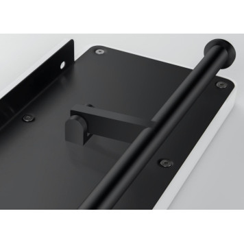 AQ4919MB ЕВРОПА бумагодержатель двойной с полкой, матовый черный AQ4919MB-8