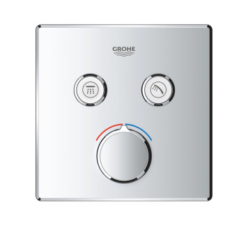 29148000 Grohtherm SmartControl Внешняя часть смесителя на 2 выхода, хром 29148000-1