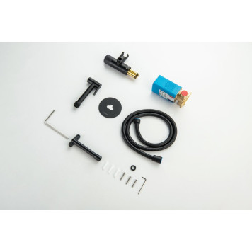 AQ1023MB БЕТТА комплект для гигиенического душа Select встроенный (смеситель + гигиеническая лейка + шланг), матовый черный AQ1023MB-7