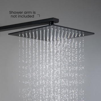 AQ2076MB квадратный верхний душ 2502507 мм, матовый черный AQ2076MB-5