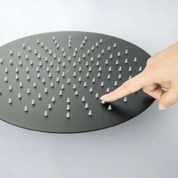 AQ2075MB круглый верхний душ 3002 мм, матовый черный AQ2075MB-2