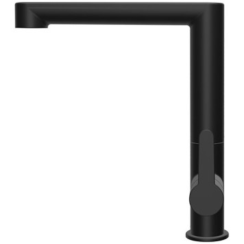 Смеситель кухонный с поворотным изливом без донного клапана PU 016.20 черный X070183-2