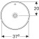 500.700.01.2 Geberit VariForm Раковина встраиваемая в столешницу круглой формы, D=40 см, без отв. под смеситель, с отв. перелива 500.700.01.2