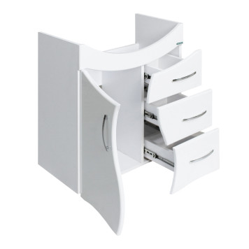 ЛИРА Тумба напольная 611х720х336, бел (подходит умывальник мебельный Лагуна 65) LRSACW65015F1-1