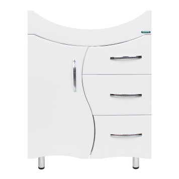 ЛИРА Тумба напольная 611х720х336, бел (подходит умывальник мебельный Лагуна 65) LRSACW65015F1-2