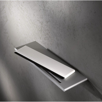 11559170000 EDITION 400 Полочка для душа со скребком, алюминий серебристый анодированный (E6 EV1)/белый (RAL 9010) 11559170000-1