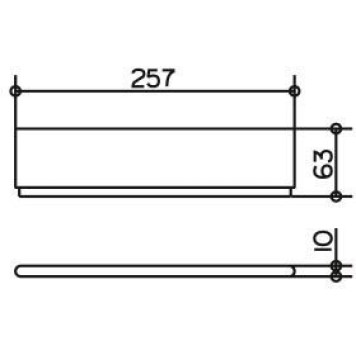 11559170000 EDITION 400 Полочка для душа со скребком, алюминий серебристый анодированный (E6 EV1)/белый (RAL 9010) 11559170000-3