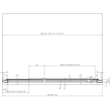 PDOP2-120 белая+транспарент, Pivot душевая дверь двухэлементная ручки хром 03GG0100Z1-4