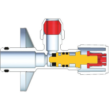 22039000 Вентиль угловой 1/2″-3/8″ для подключения смесителей, хром 22039000-2