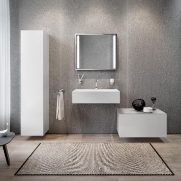 39026380000 EDITION 90 Боковая тумба 800х484х400 mm, структурный лак белый 39026380000-2