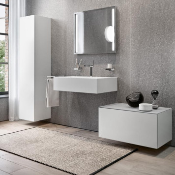 39026380000 EDITION 90 Боковая тумба 800х484х400 mm, структурный лак белый 39026380000-3