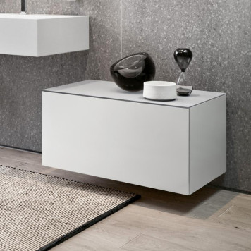 39026380000 EDITION 90 Боковая тумба 800х484х400 mm, структурный лак белый 39026380000-4