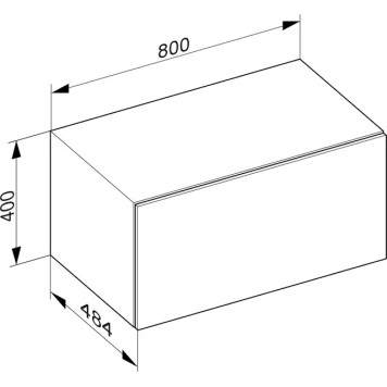 39026380000 EDITION 90 Боковая тумба 800х484х400 mm, структурный лак белый 39026380000-5