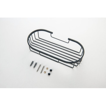 AQ4916MB полка для душа, матовый черный AQ4916MB-1