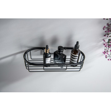 AQ4916MB полка для душа, матовый черный AQ4916MB-3