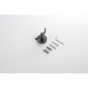 AQ4602BGM БЕТТА крючок двойной, оружейная сталь (шлиф. черный хром) AQ4602BGM-5