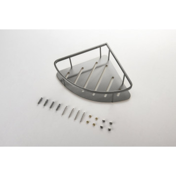 AQ4926BGM угловая полка, оружейная сталь (шлиф. черный хром) AQ4926BGM-4