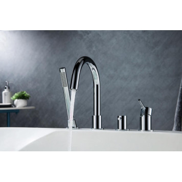 AQ1348CR ЕВРОПА смеситель на борт ванны на 4 отв. AQ1348CR-7