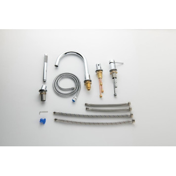 AQ1348CR ЕВРОПА смеситель на борт ванны на 4 отв. AQ1348CR-8