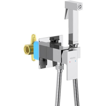 AQ1022CR ЛИБРА комплект для гигиенического душа встроенный (смеситель + гигиеническая лейка + шланг) AQ1022CR-2