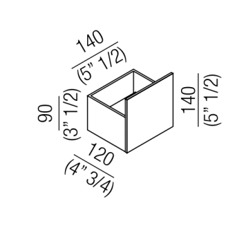 Agape Sen Держатель т/б, подвесной, цвет: черный-1
