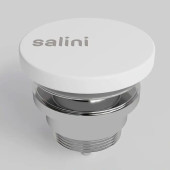 Salini D604 Донный клапан для раковины, фиксированный, S-Stone, цвет: белый. 166202G