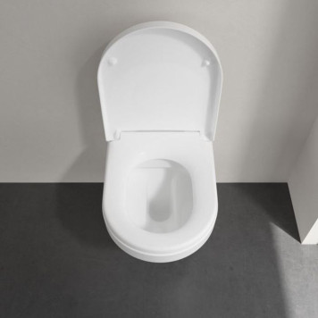 VilleroyBoch Architectura Комплект Унитаз-подвесной 37х53х33см., сиденье с функцией QuickRelease, Softclose, цвет: альпийский белый. 4694HR01-5