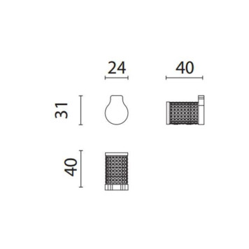 Oasis Defile Крючок подвесной, цвет: золото. 0AGD001OR-1