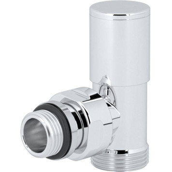 Вентиль ручной угловой НН 1/2 х 3/4 ЕК хромированный, Compact