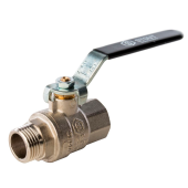 Кран шаровой STOUT полнопроходной, НР/НР, ручка рычаг 1/2 SVB-0005-000015