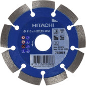 Алмазный Сегментированный Диск HITACHI 115 мм для Твердой Плитки 752851