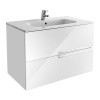 Roca Victoria Nord Ice edition Тумба подвесная 80x45x55см, c 2 ящиками, цвет: белый. Z.RU93.0.273.1