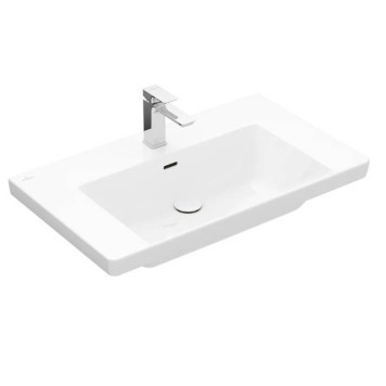 VilleroyBoch Subway 3.0 Раковина 80х47х16.5см., 1 отв., подвесная, цвет: альпийский белый. 4A708001