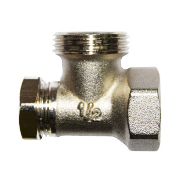 Клапан запорный SR Rubinetterie угловой ВР-НР 1/2 х3/4 ,без хвостовика M513-1500N000