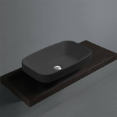 Simas Baden Baden Раковина накладная 60х38 см, без отв. для смесителя, цвет: nero matt. BB11 nero matt