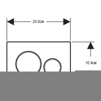 Geberit Sigma20 Клавиша для двойного смыва, круглая, цвет: полированный. 115.882.SN.1-1