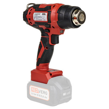 Фен строительный аккумуляторный REDVERG RD-HG18/U (без акк, без з/у)-11