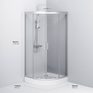 W90G-401-090WT Душевой уголок 90х90 см, без поддона-8