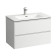 Laufen Palace Комплект мебели 800х450х545 мм., с раковиной Slim, 2 ящика, органайзер для ящика, ручка анодированный алюминий, подвесной, цвет белый глянцевый. 8.6070.5.261.104.1