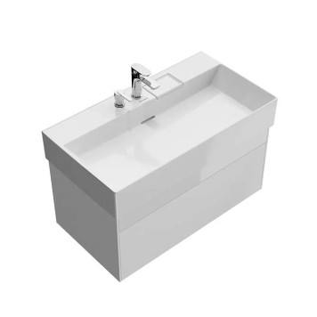 Kerama Marazzi Logica Тумба подвесная 86.8x46x40.3см., 2 ящика, цвет: белоснежный-3